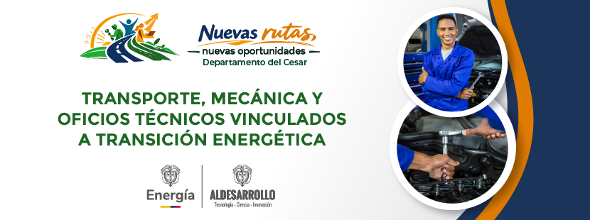 Transporte, mecánica y oficios técnicos vinculados a transición energética
